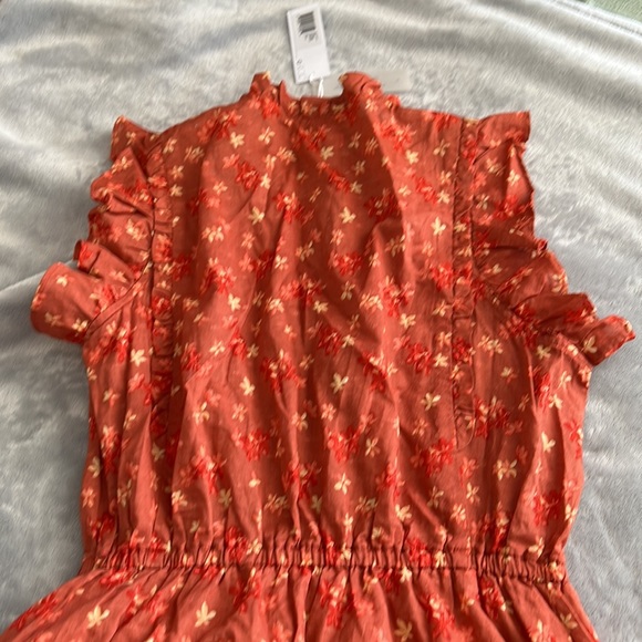 NWT Outerknown Canyon Dress Coral Superbloom Size Small - Picture 6 of 13